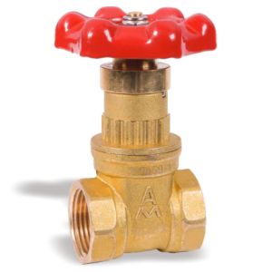 196黄铜磁性带锁闸阀 Z15W-16T