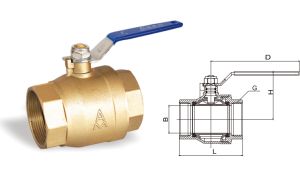208黄铜球阀 Q11F-20T