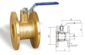 240黄铜法兰球阀 Q41F-25T