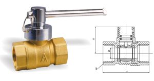 268黄铜磁性带锁求阀 Q11F-16T