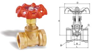309黄铜截止阀 J11F-16T