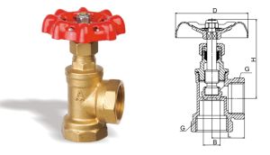 368黄铜角式截止阀 J14W-16T