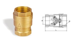 412黄铜升降式止回阀 H12X-16T