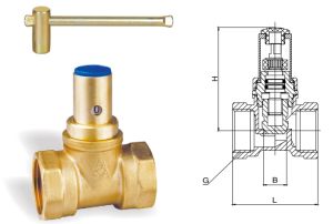392黄铜锁式暖通调节阀 J11W-16T
