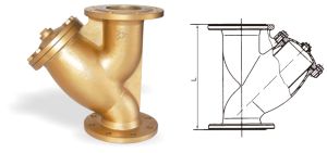 603黄铜法兰过滤器 SY41-16T