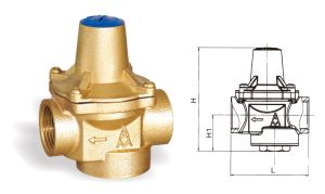 718黄铜可调式减压阀 Y12X-16T