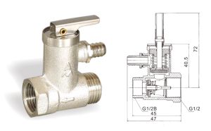 746黄铜电热水器安全阀 A35X-6T