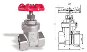 8129不锈钢软密封闸阀 Z15X-16P