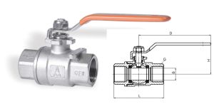 8262不锈钢球阀 Q11F-40P