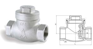 8425不锈钢回阀 H14W-16P