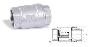8426不锈钢立式回阀 H12W-16P