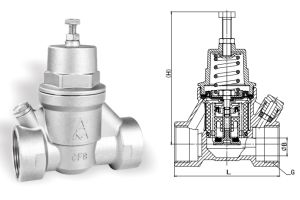 8719不锈钢过滤型减压阀 Y12X-16P