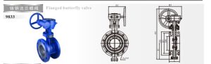 9833铸钢法兰蝶阀